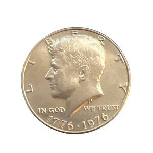 Bicentennial Kennedy Half Dollar Coin 1776-1976 No Mint Mark US Coin